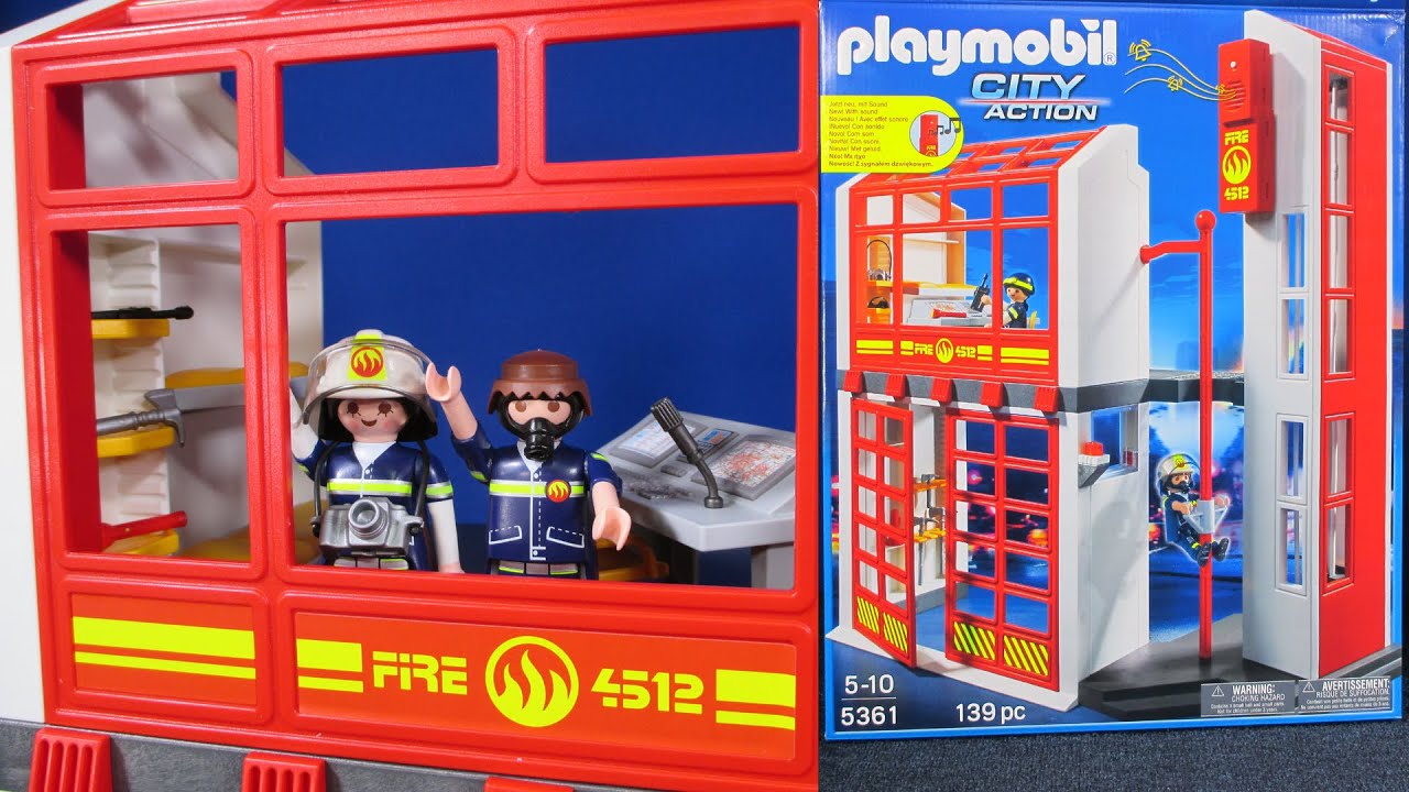 playmobil fire station instructions 5361