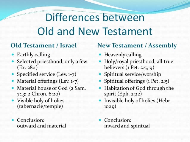 Old testament vs new testament pdf