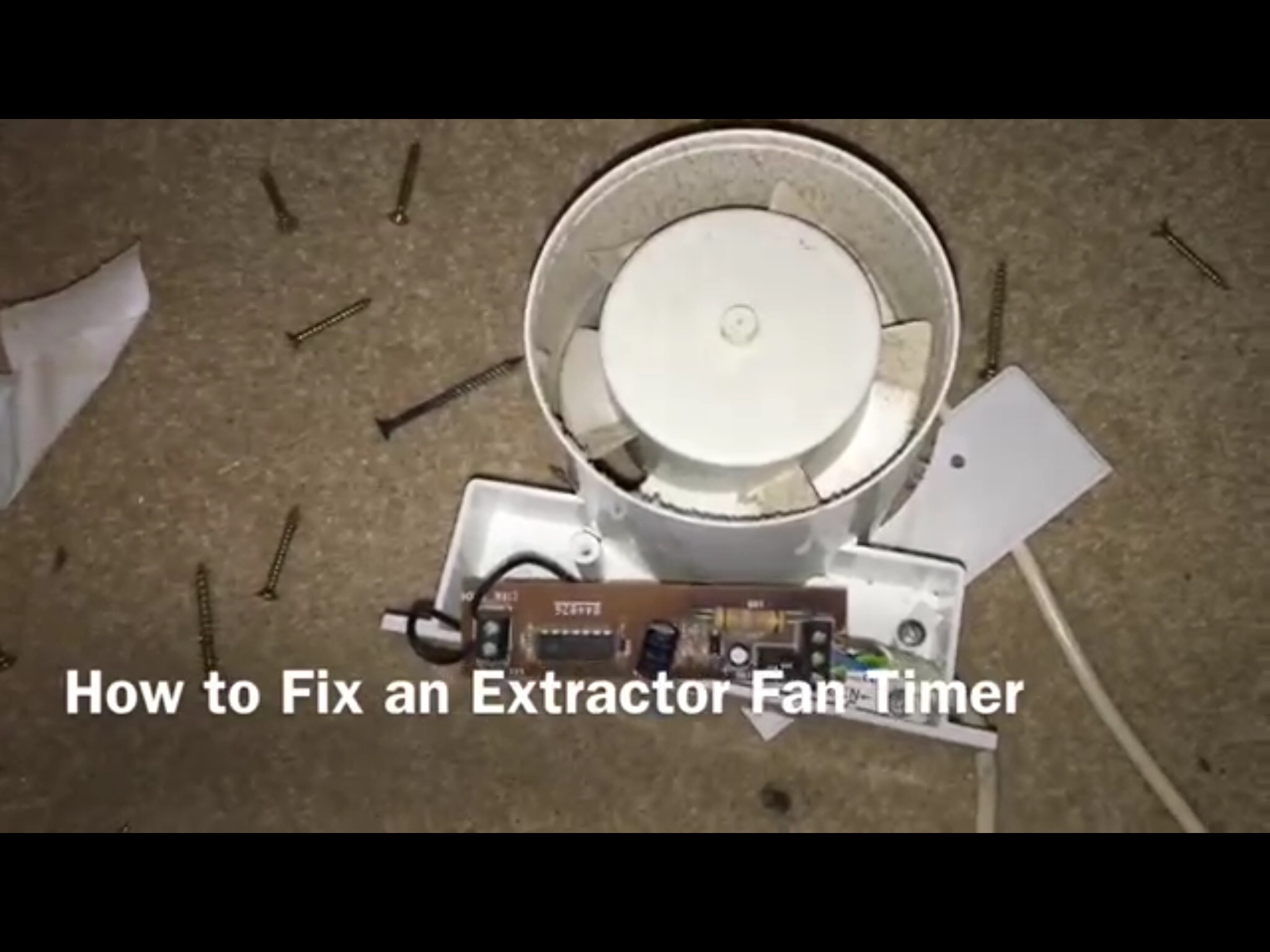 Manrose extractor fan wiring instructions