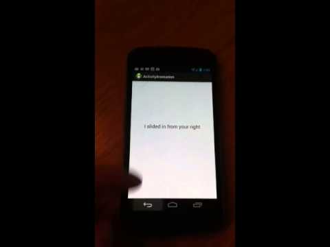 Android fragment slide animation example