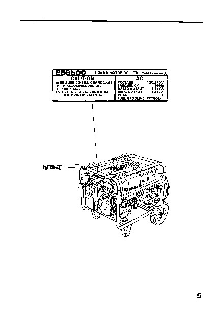 Honda 6500 generator owners manual