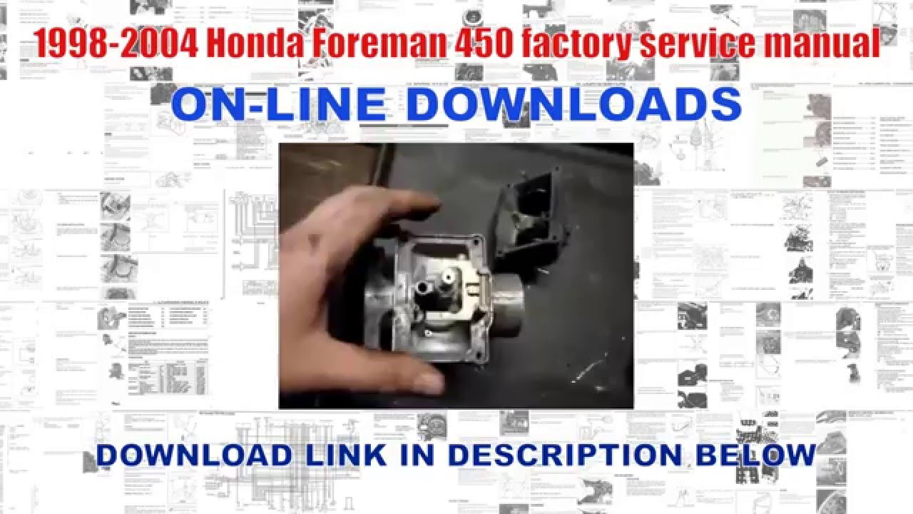 Honda foreman 450 es service manual pdf