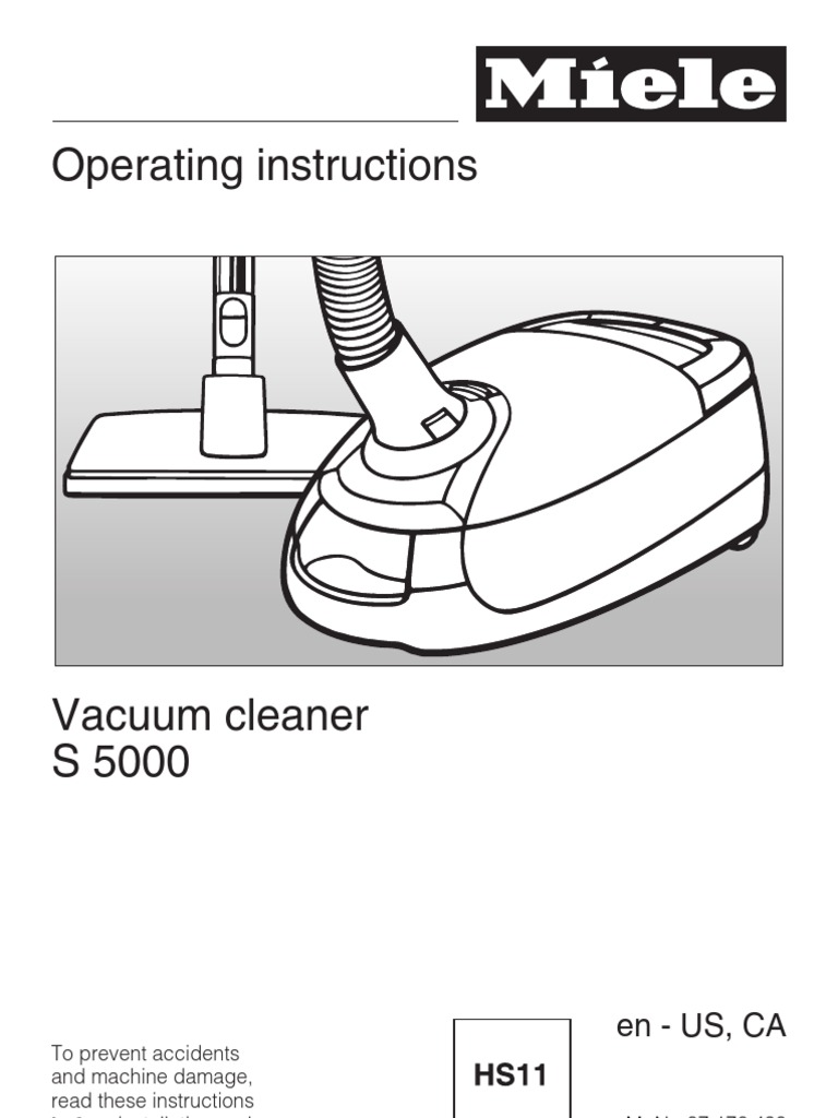 Miele vacuum cleaner service manual