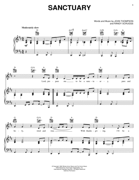Lord prepare me to be a sanctuary sheet music pdf