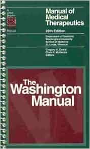 washington manual of medical therapeutics ebook