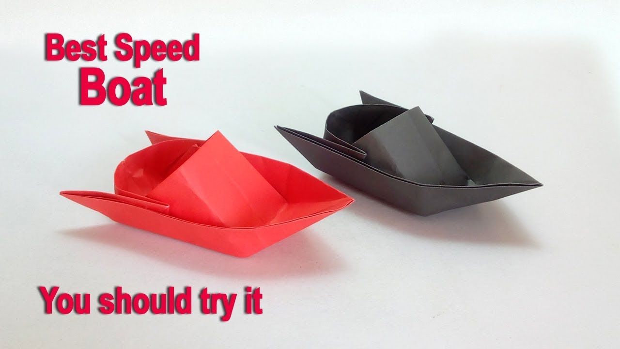 origami speed boat instructions