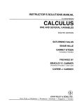 Calculus 9th edition by salas hille etgen solution manual pdf