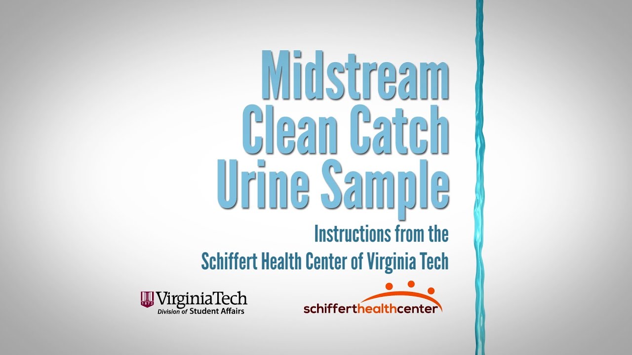 clean catch urine instructions poster