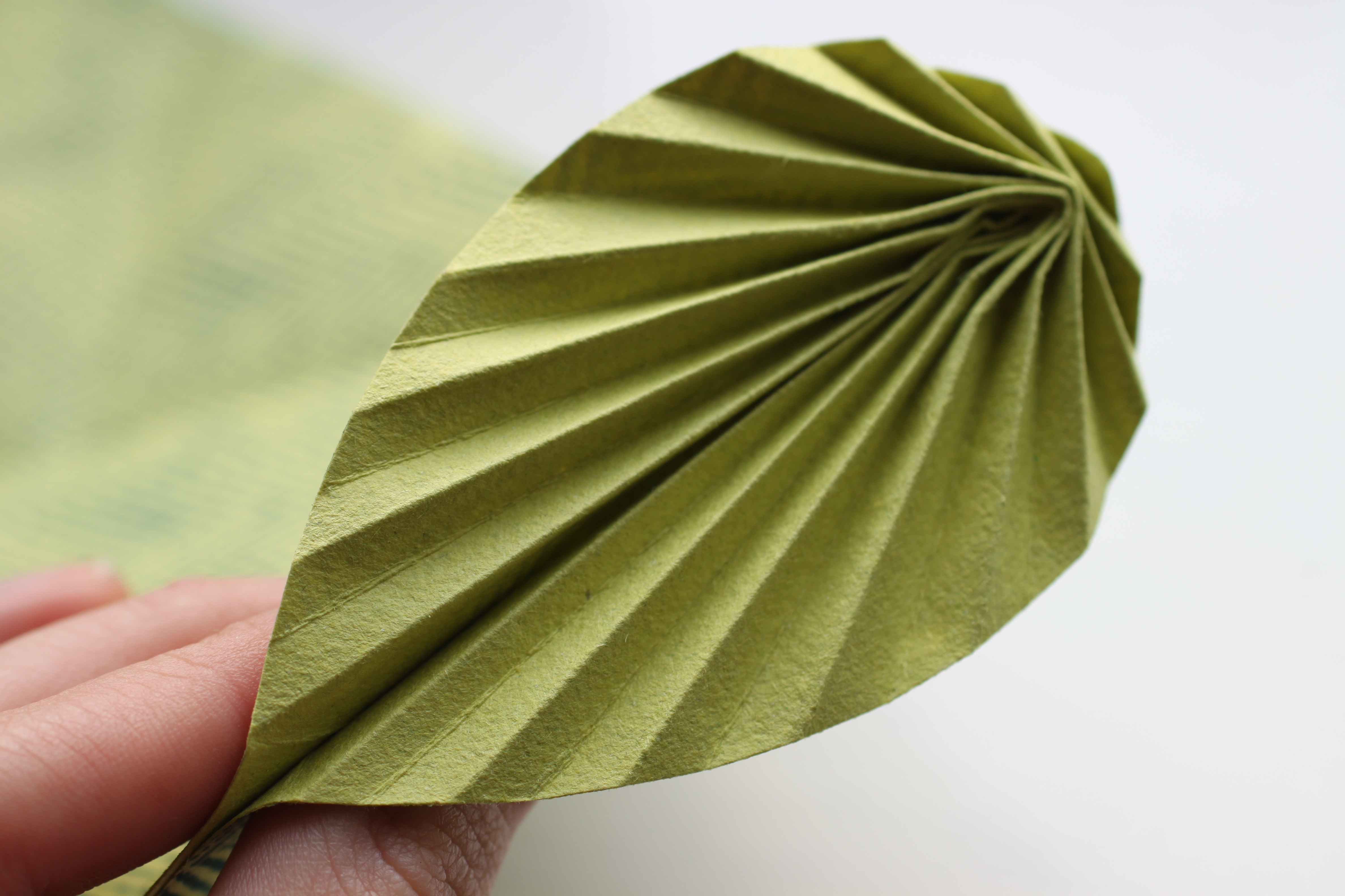 origami leaf card instructions