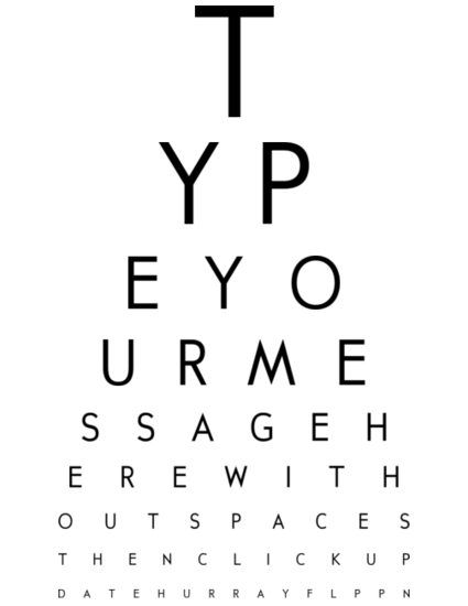 Printable eye test chart pdf
