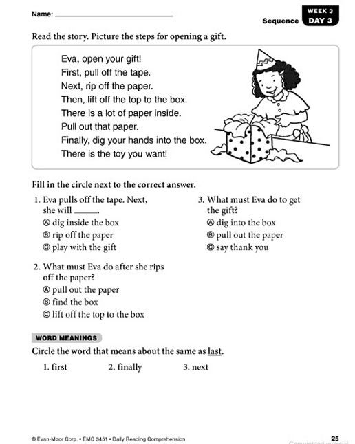 Reading comprehension worksheets grade 4 pdf